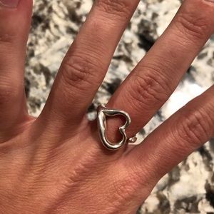 Open Heart Tiffany & Co Ring Size 6